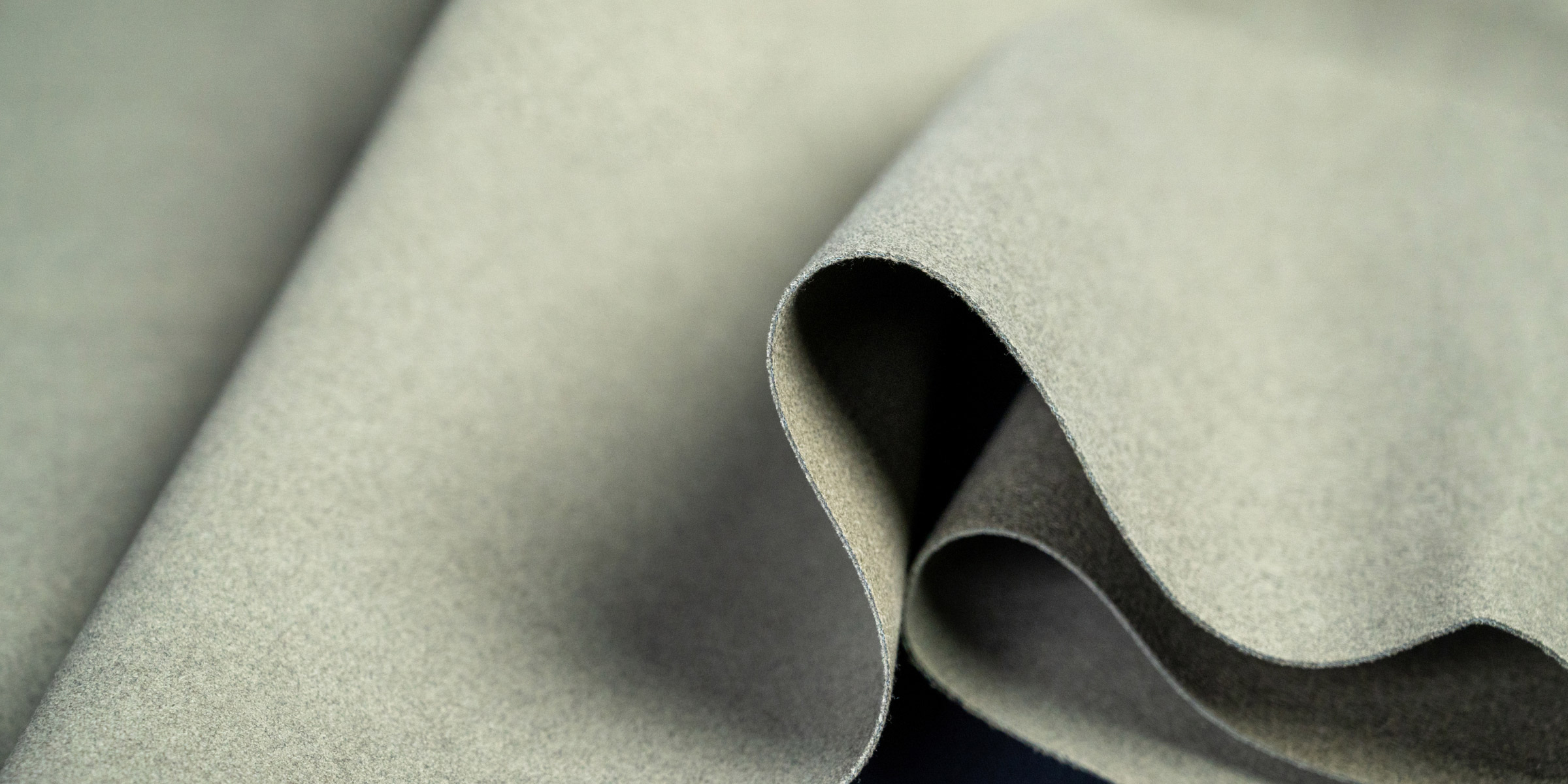 Close-up of a Sage suede